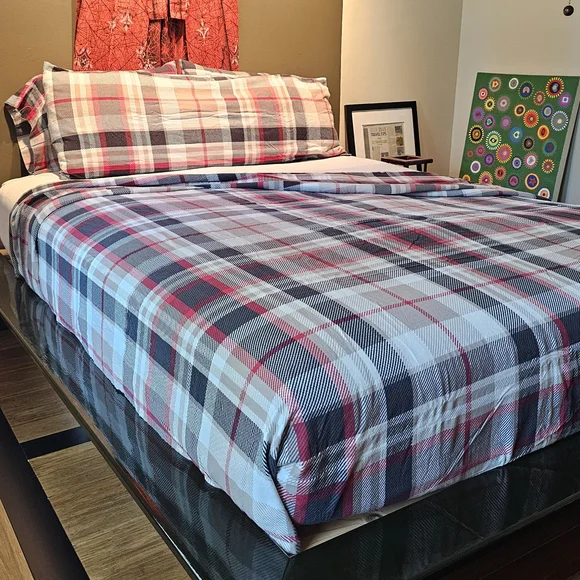 THE SEASONS COLLECTION FLANNEL FLAT SHEET PILLOW CASES QUEEN SIZE PLUS EXTRA - Picture 4 of 7